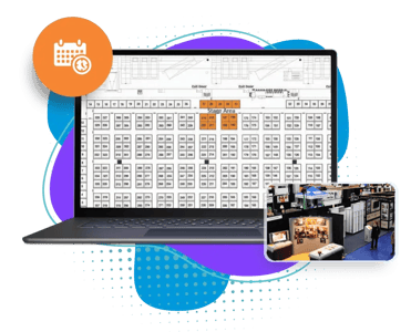 Event map interface demonstrating search and discovery flow from finding locations to viewing details and taking action. Event map interface demonstrating search and discovery flow from finding locations to viewing details and taking action.