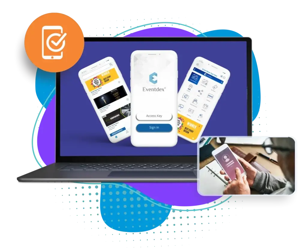 Mobile app interface showing map-first exhibitor discovery with search, categories, POIs, and routes from interested to booth. Mobile app interface showing map-first exhibitor discovery with search, categories, POIs, and routes from interested to booth.