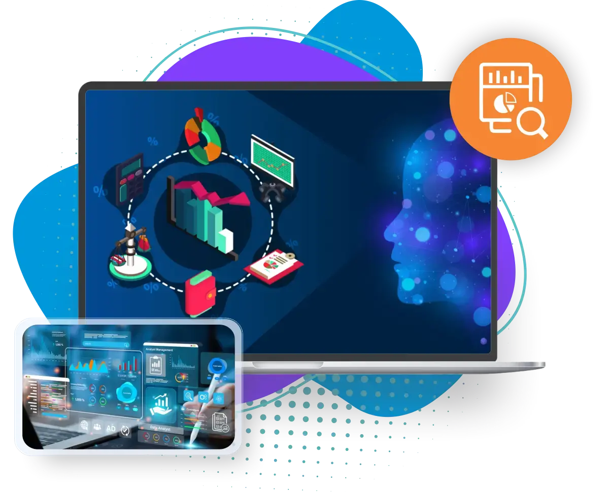 Predictive event analytics tracking adoption, map views, searches, and exhibitor engagement to inform post-event planning and RO